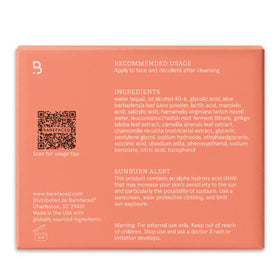 Barefaced Toning and Exfoliating Pads displayed with natural lighting