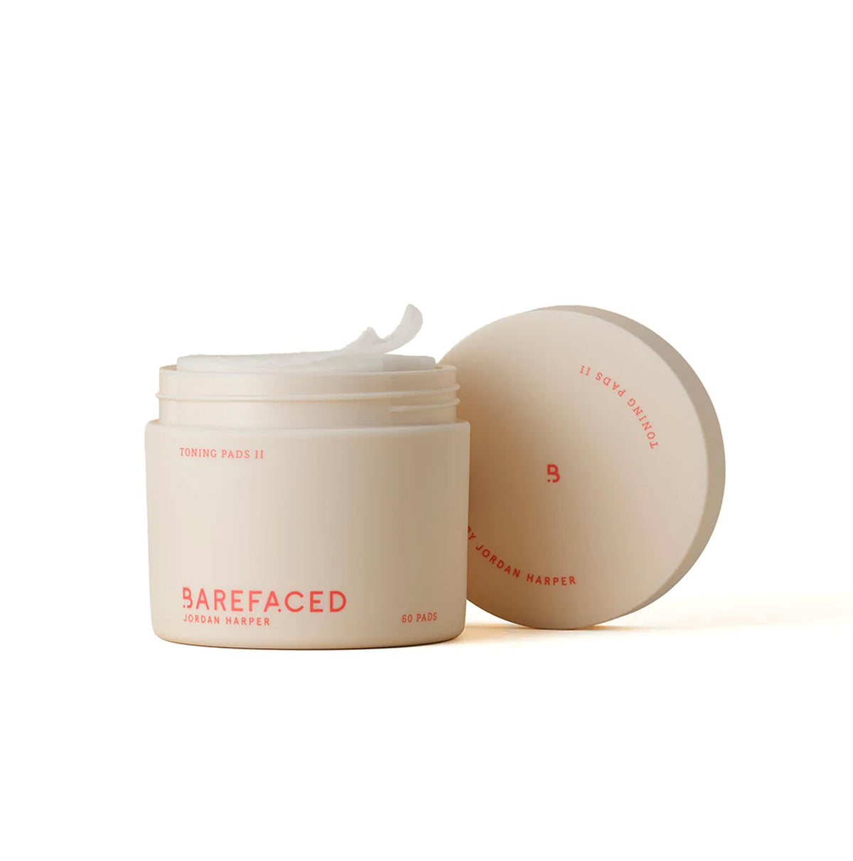 Barefaced Toning Pads II front view with packaging