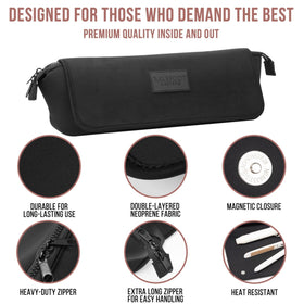 BAREFOOT CARIBOU Hair Tools Travel Bag compact design for travel