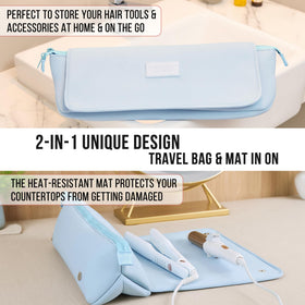 BAREFOOT CARIBOU Hair Tools Travel Bag compact design in use