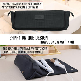 BAREFOOT CARIBOU Hair Tools Travel Bag side view