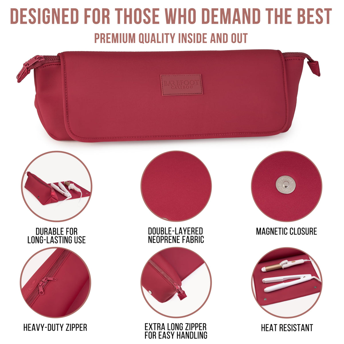 BAREFOOT CARIBOU Travel Bag with elastic band pockets
