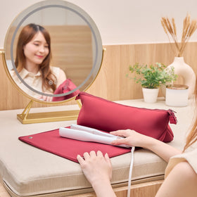 BAREFOOT CARIBOU Travel Bag with hair tools inside