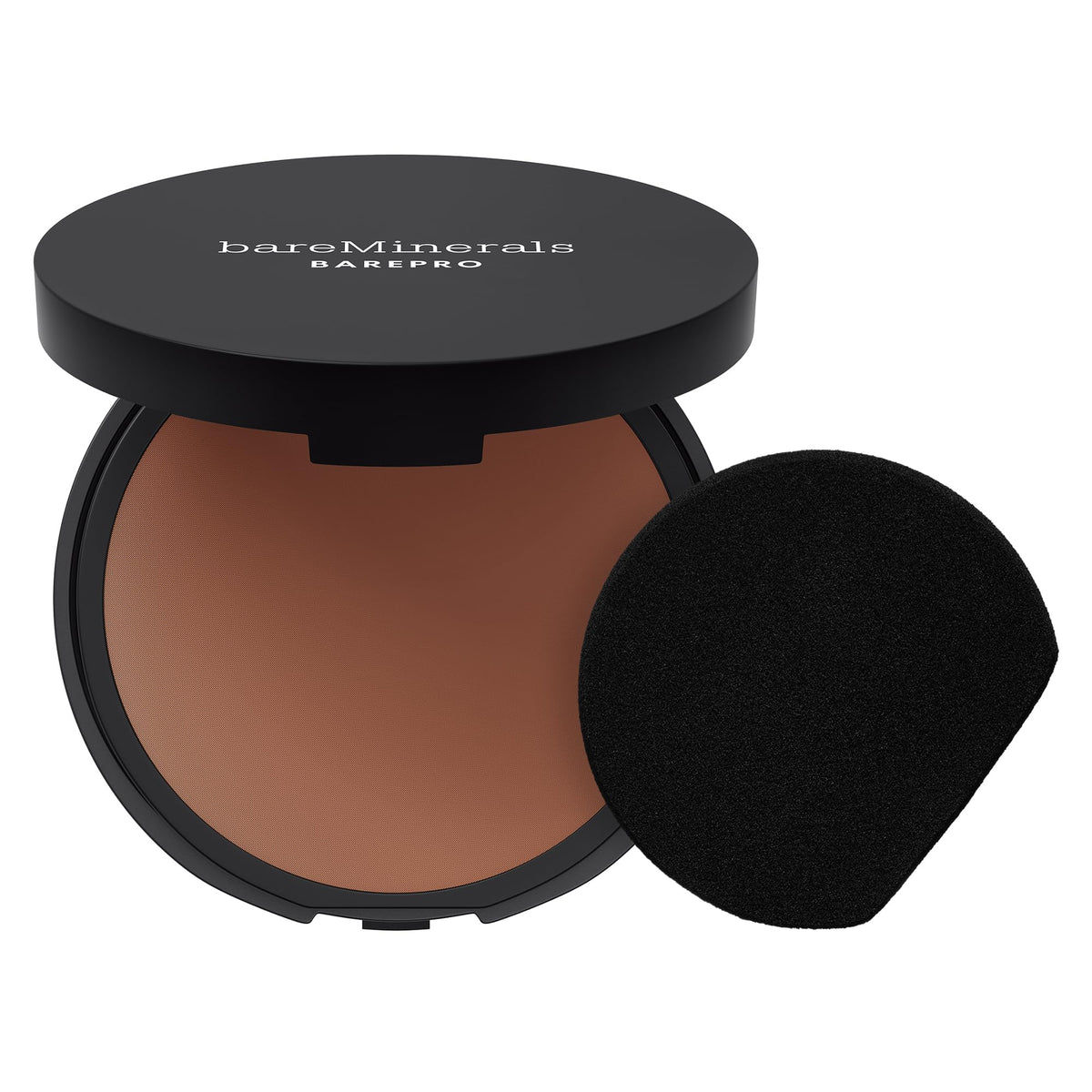bareMinerals BAREPRO Pressed Powder Foundation Deep 55 Neutral front view