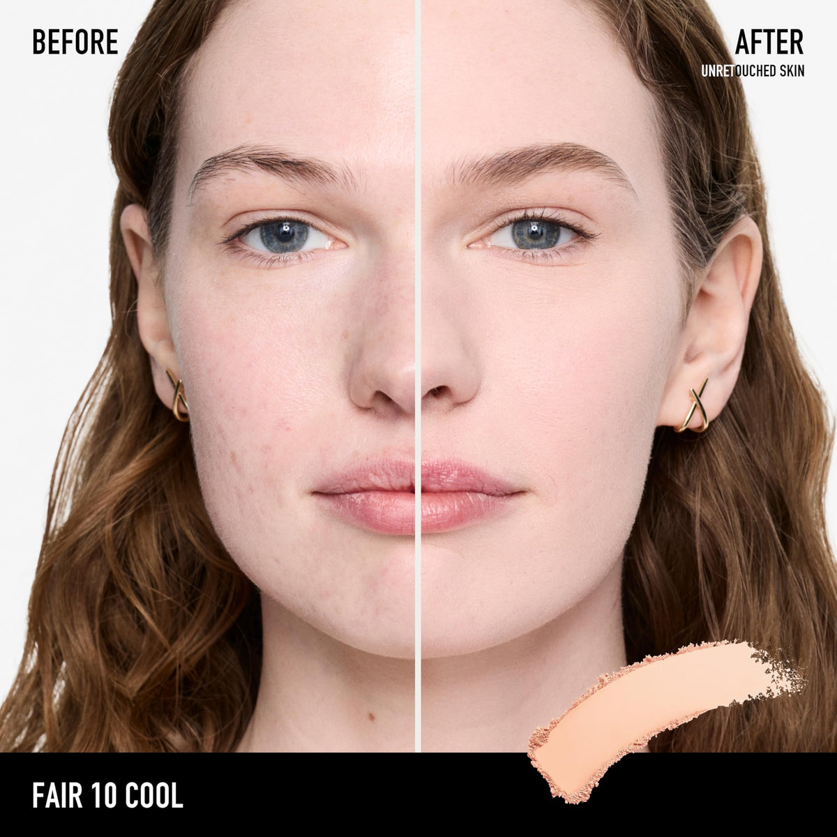 bareMinerals BAREPRO Pressed Powder Foundation Fair 10 Cool compact with sponge