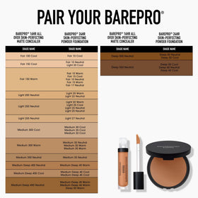 bareMinerals BAREPRO Pressed Powder Foundation with ingredients list