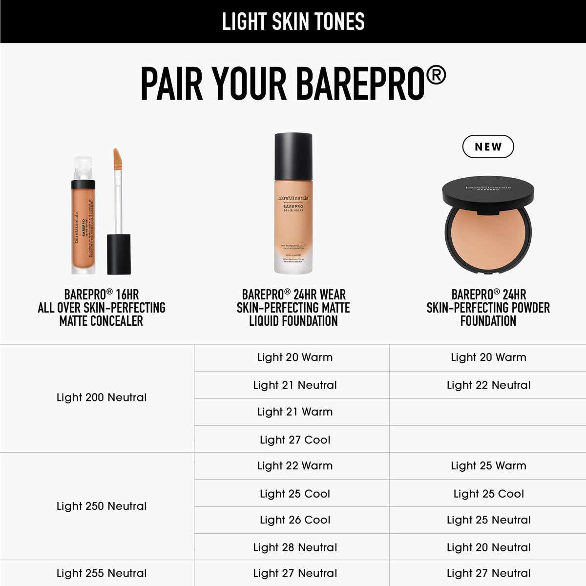bareMinerals BAREPRO Pressed Powder Foundation with makeup brush