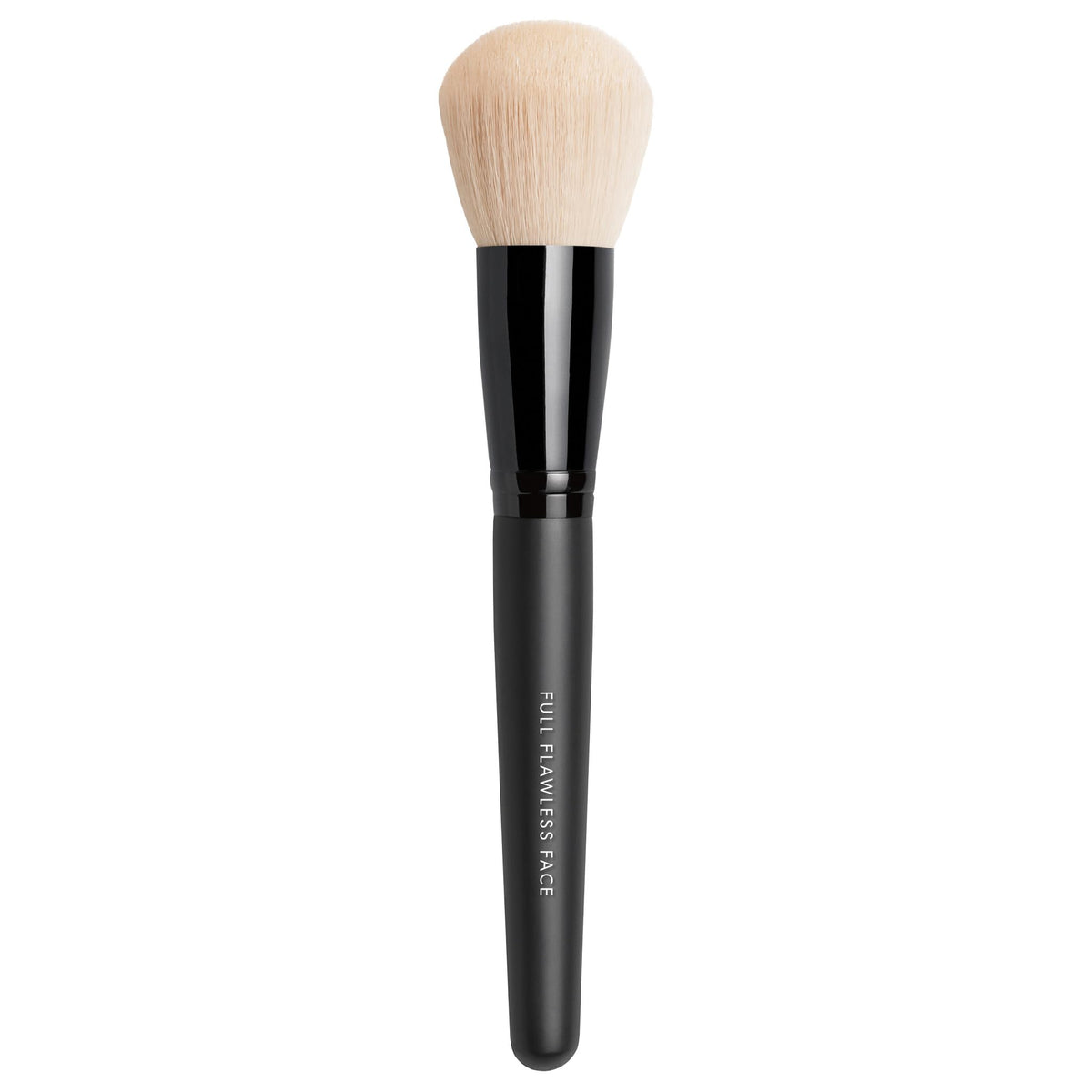 bareMinerals Full Flawless Face Brush front view with soft synthetic fibers