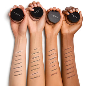 bareMinerals Matte Foundation Medium Dark with natural lighting