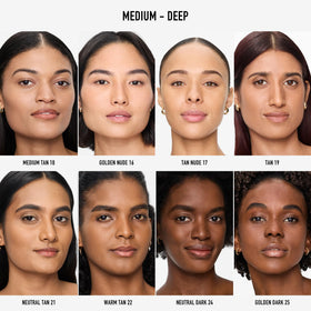 bareMinerals Matte Foundation Medium Tan texture close-up