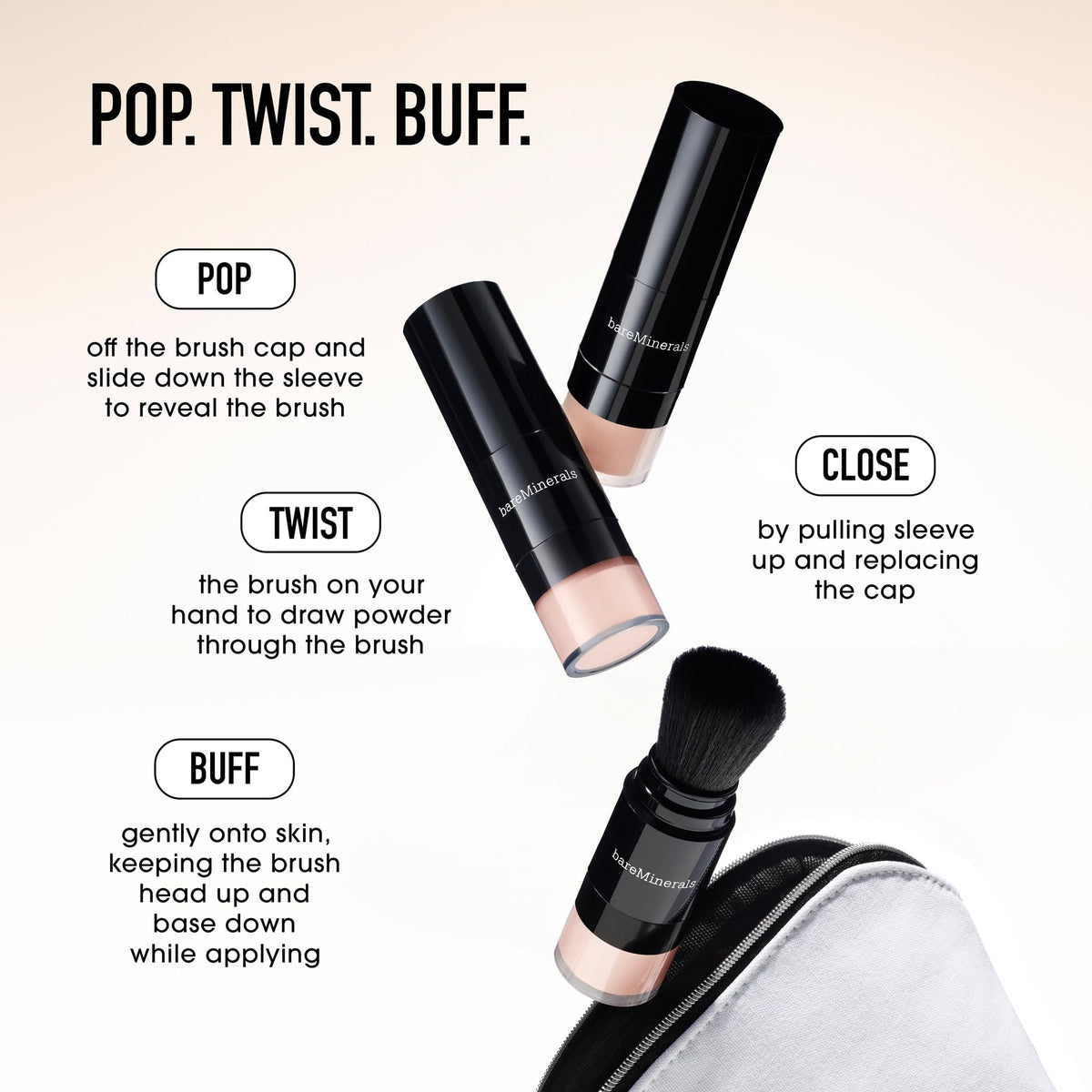 bareMinerals Mineral Veil powder on skin showing airbrushed effect