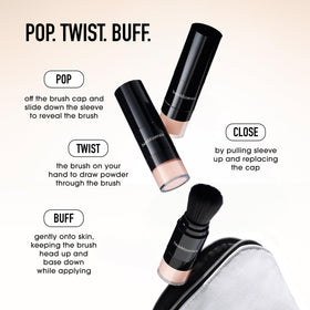 bareMinerals Mineral Veil powder on skin showing airbrushed effect