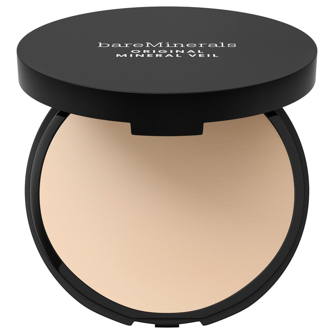 bareMinerals Mineral Veil Pressed Setting Powder front view, Sheer Fair