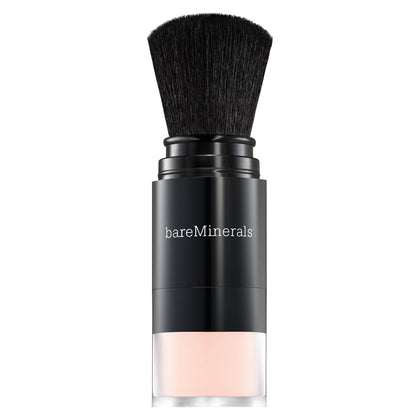 bareMinerals Mineral Veil Translucent Setting Powder front view with brush