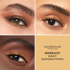 bareMinerals Mineralist Eyeshadow Palette Sunlit close-up of shades