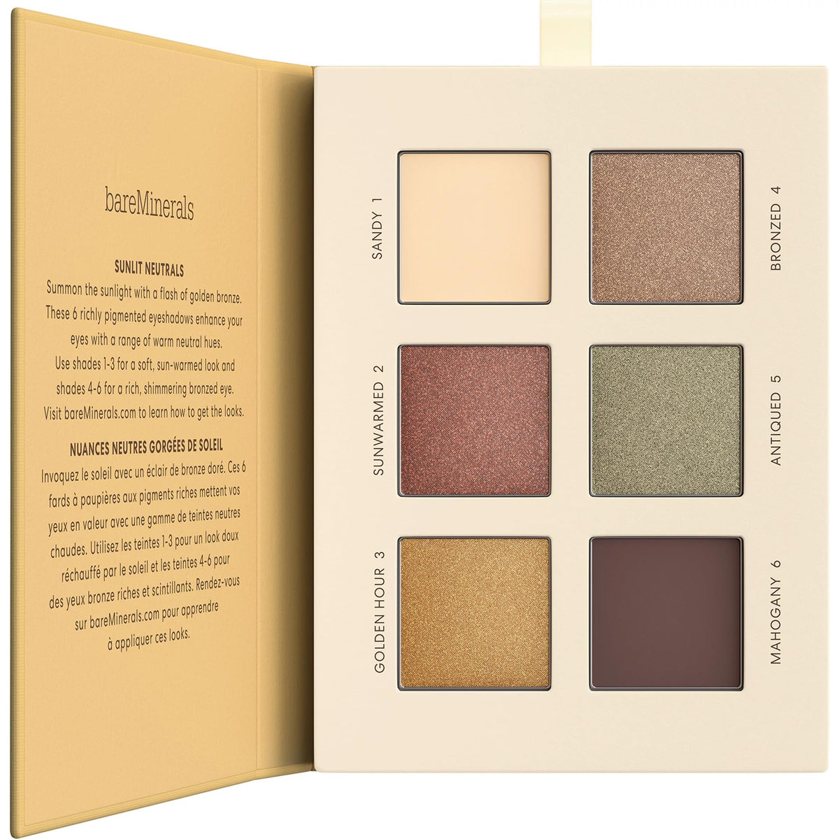 bareMinerals Mineralist Eyeshadow Palette Sunlit front view