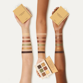bareMinerals Mineralist Eyeshadow Palette Sunlit open with shades visible