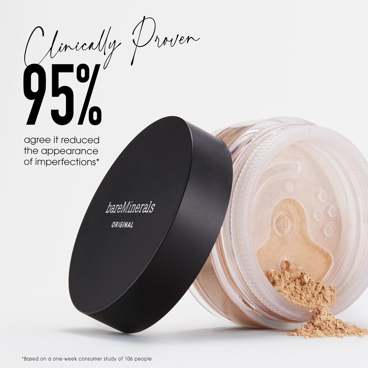bareMinerals Original Loose Powder Foundation SPF 15 Golden Deep 28 close-up of powder