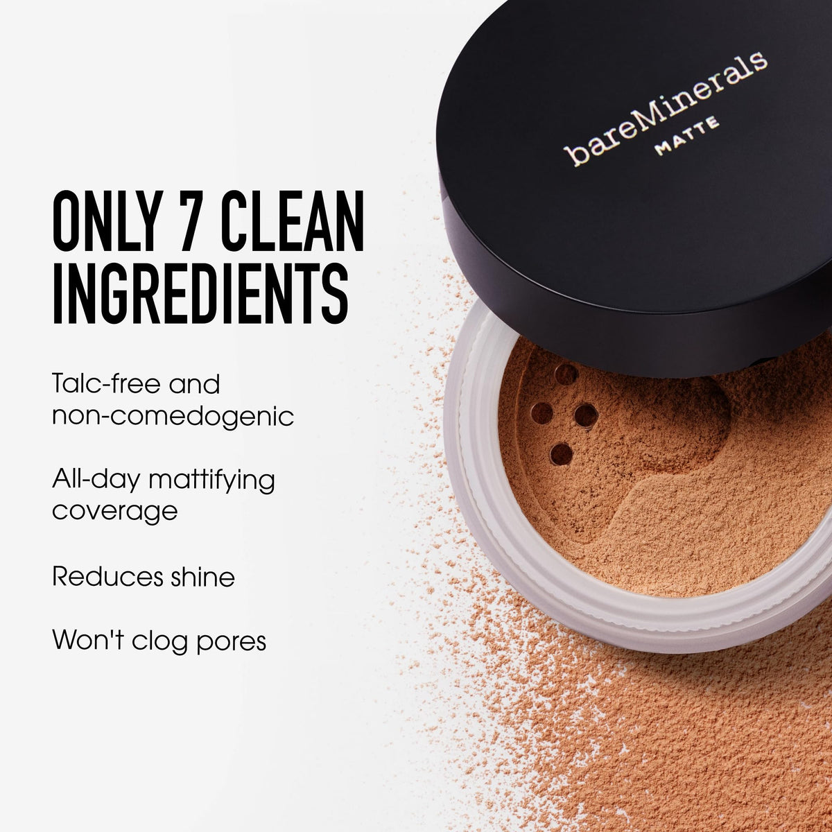 bareMinerals ORIGINAL MATTE Loose Foundation Fair 01 application brush