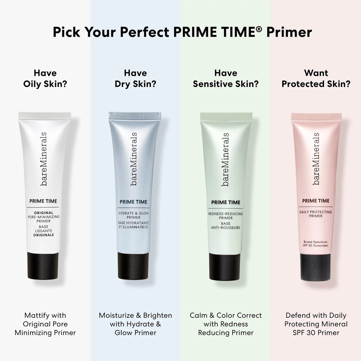 bareMinerals Time Original Foundation Primer 1 oz on vanity