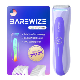BAREWIZE Bikini Trimmer front view with ceramic blade