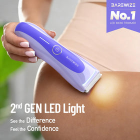 BAREWIZE Bikini Trimmer in a bathroom setting