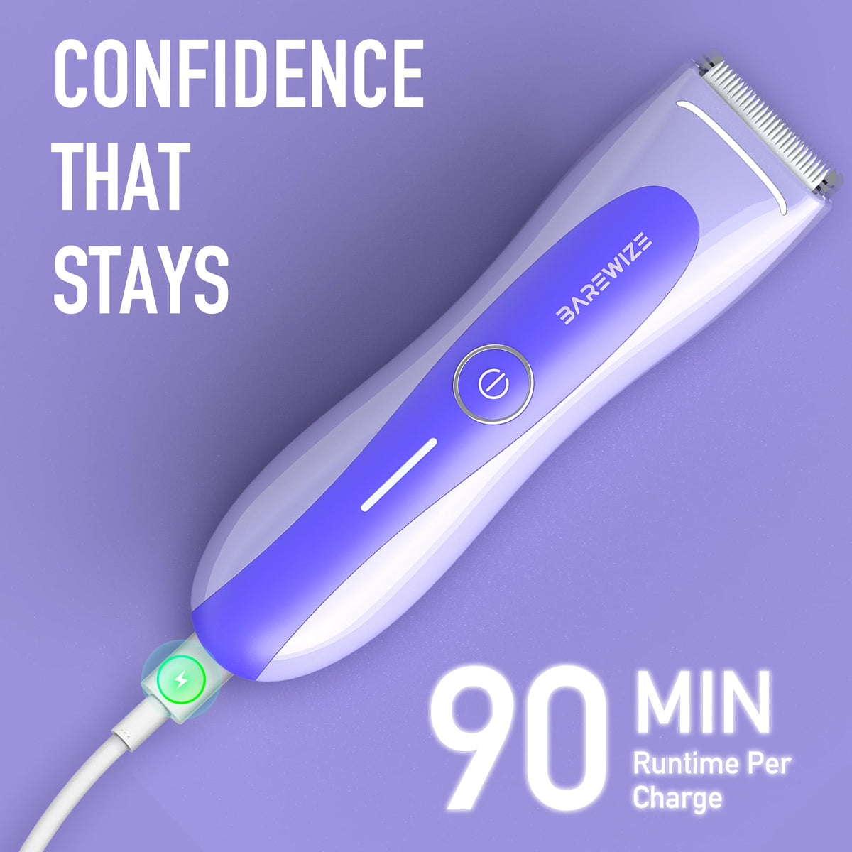 BAREWIZE Bikini Trimmer packaging with product details