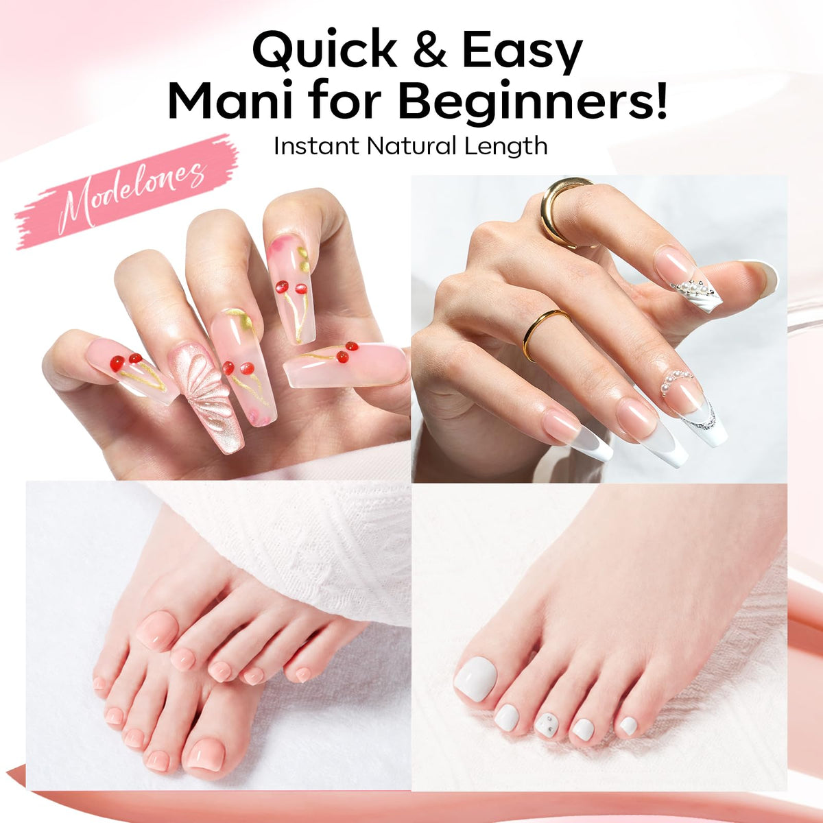 base and top coat included in modelones Poly Gel Nail Kit