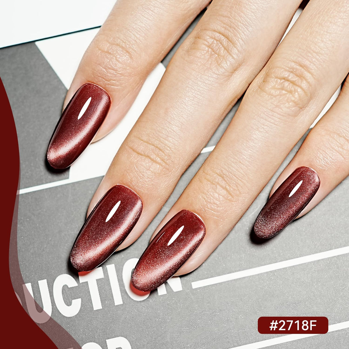 Base coat and top coat bottles from JODSONE Cat Eye Gel Nail Polish Set