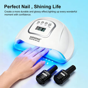 Base coat and top coat bottles included in JODSONE set