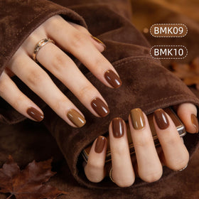 Base coat and top coat included in JODSONE nail polish set