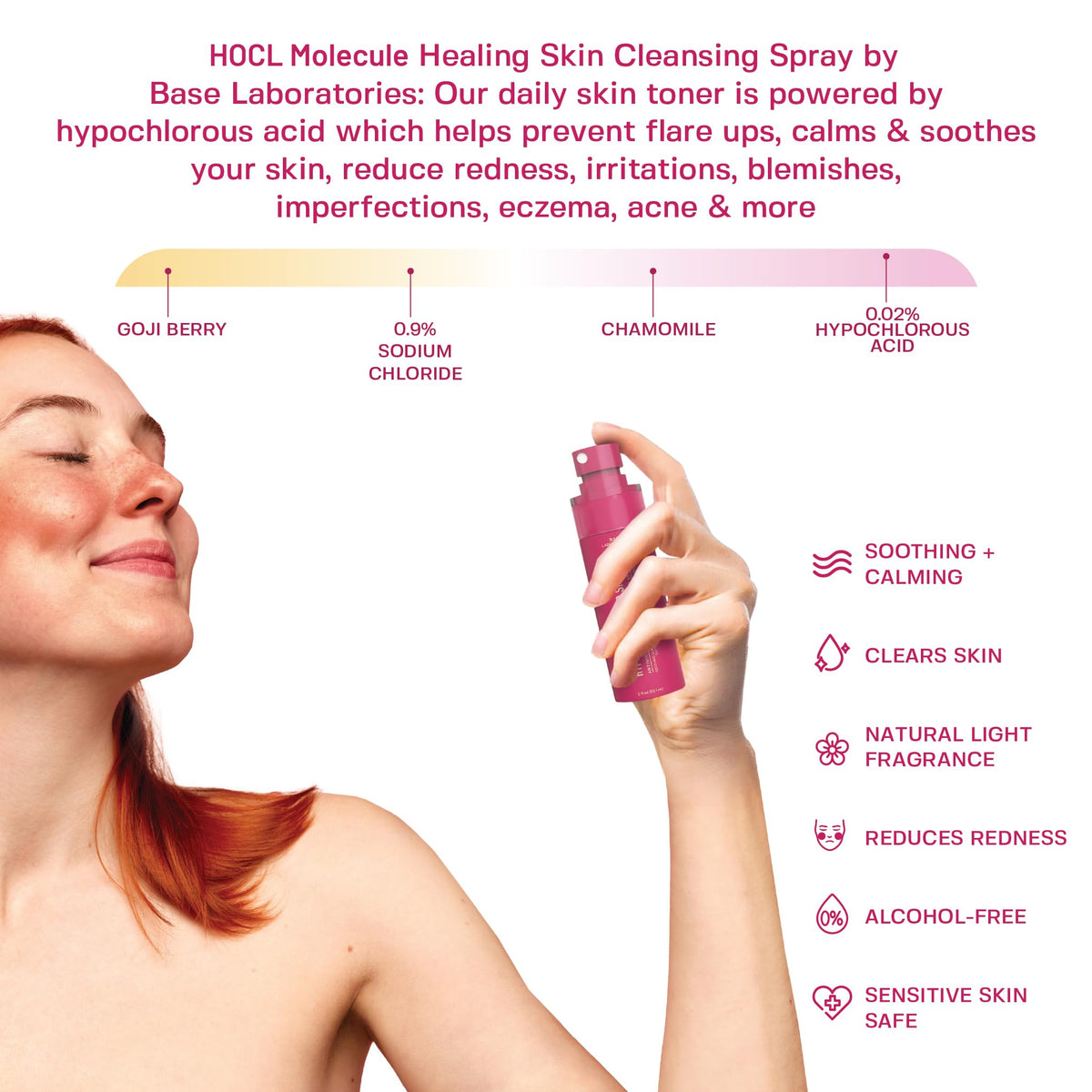 BASE LABORATORIES Hypochlorous Acid Spray 4oz back view