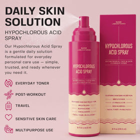 BASE LABORATORIES Hypochlorous Acid Spray 8 oz back view