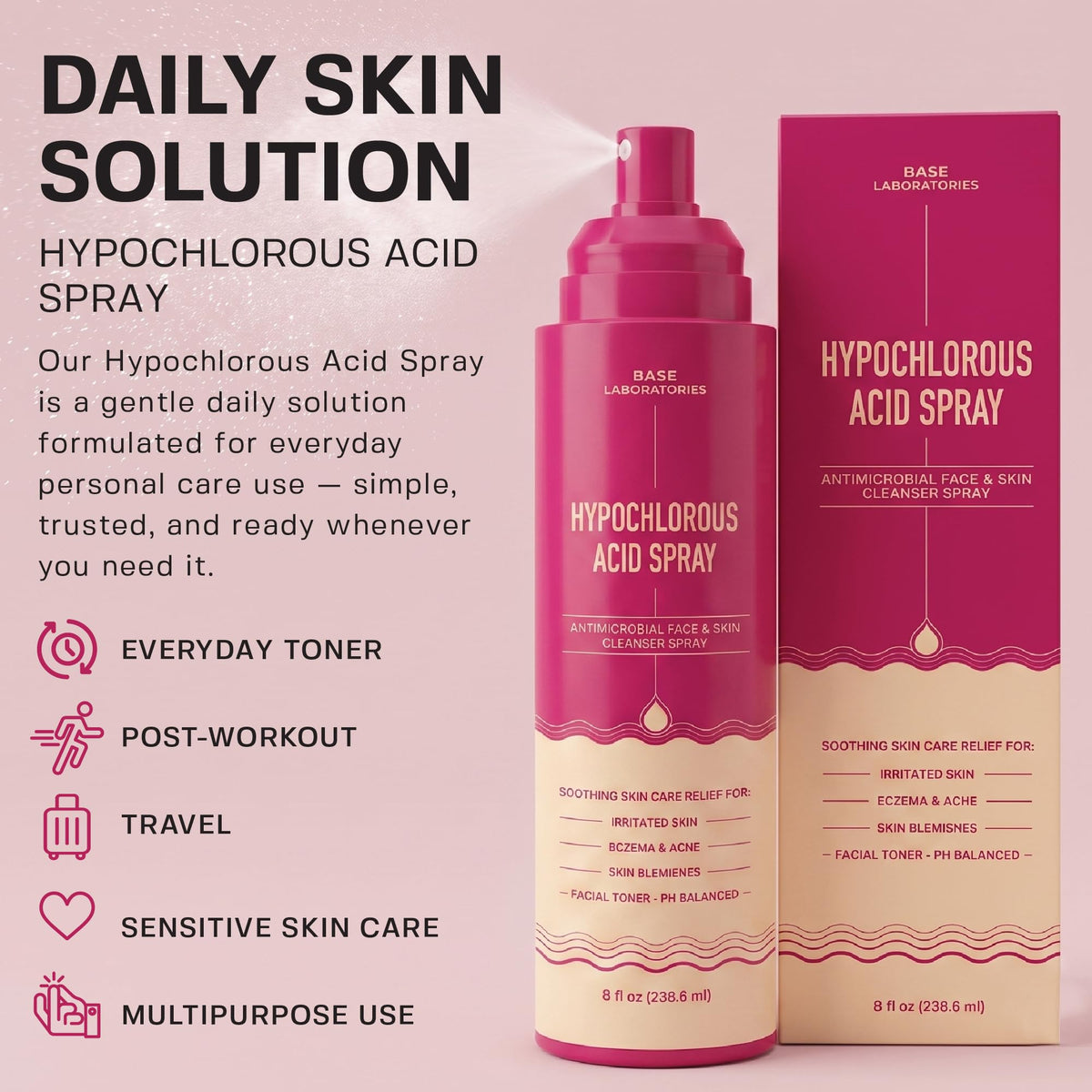 BASE LABORATORIES Hypochlorous Acid Spray nozzle detail
