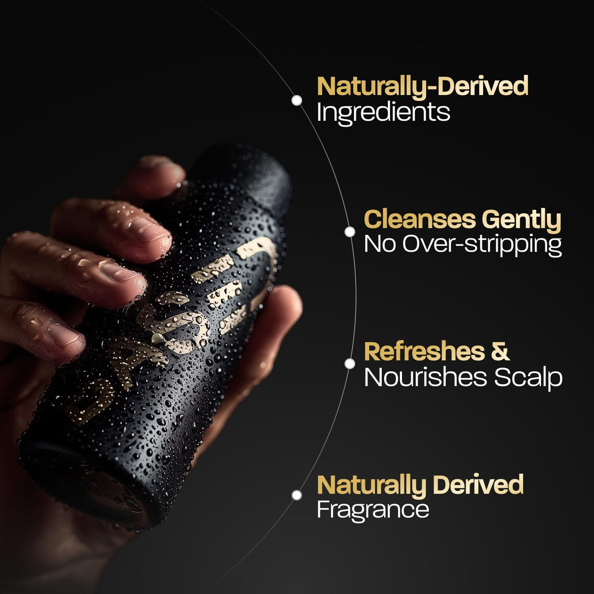 BASED BODYWORKS Conditioner bottle side view 12 fl oz