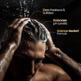BASED BODYWORKS Shampoo 12 fl oz bottle side view