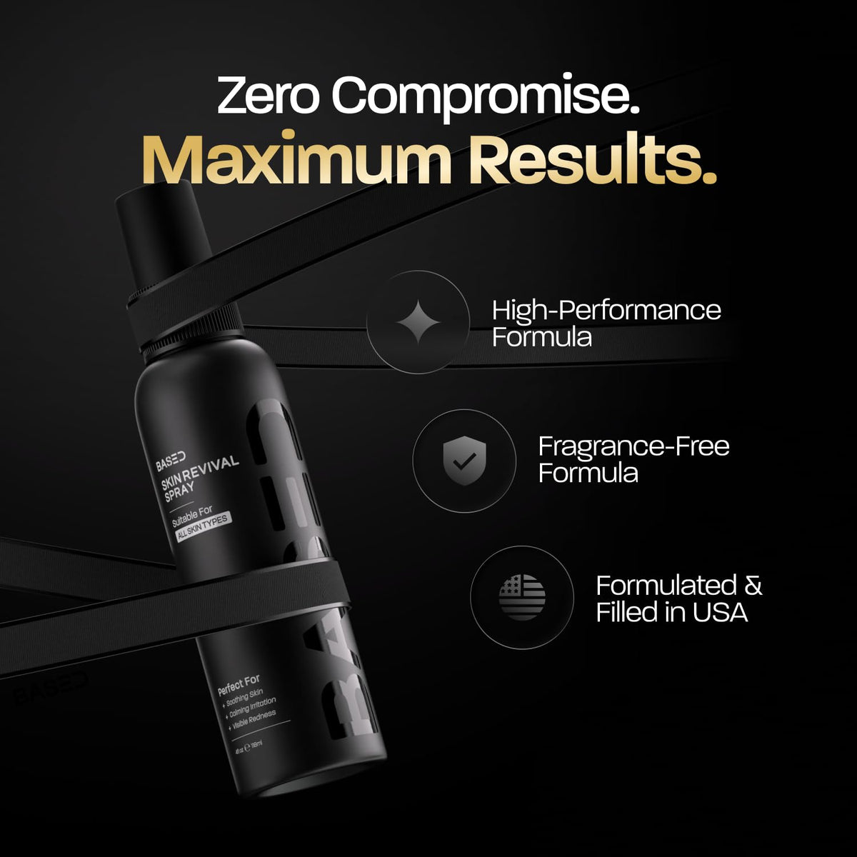 BASED BODYWORKS Skin Revival Spray packaging side view