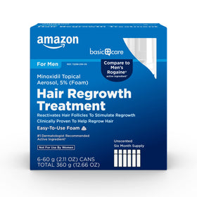 Basic Care Minoxidil 5% Foam front view packaging