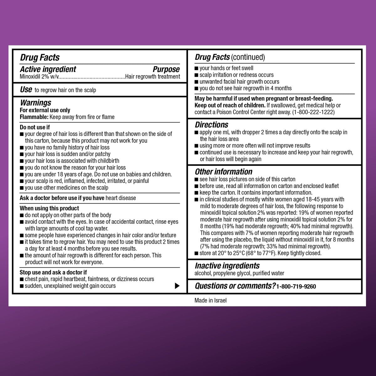 Basic Care Minoxidil Topical Solution 2% lifestyle scene with a woman applying