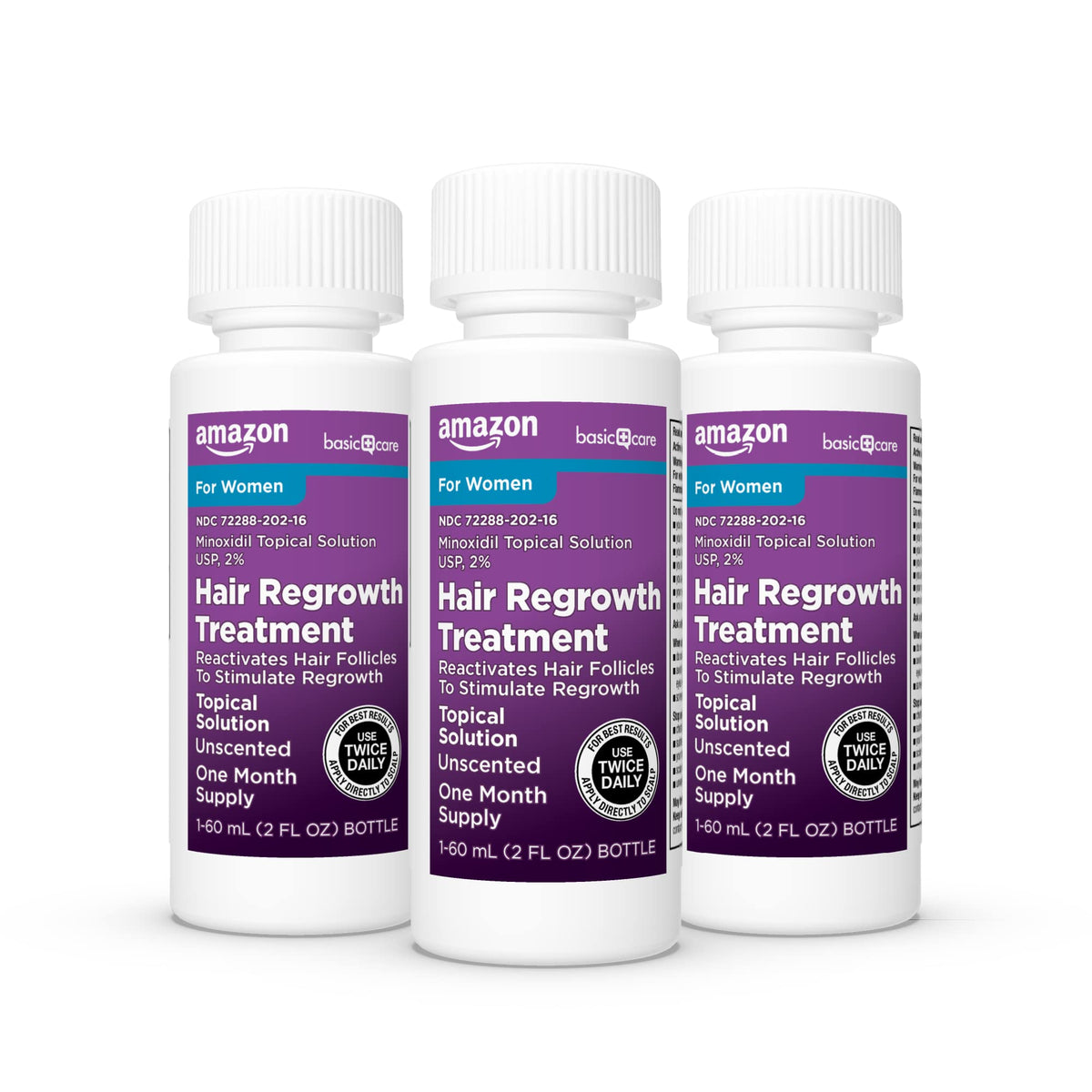 Basic Care Minoxidil Topical Solution 2% packaging details