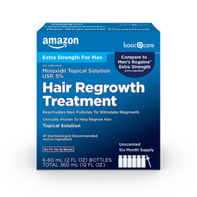 Basic Care Minoxidil Topical Solution 5% front view