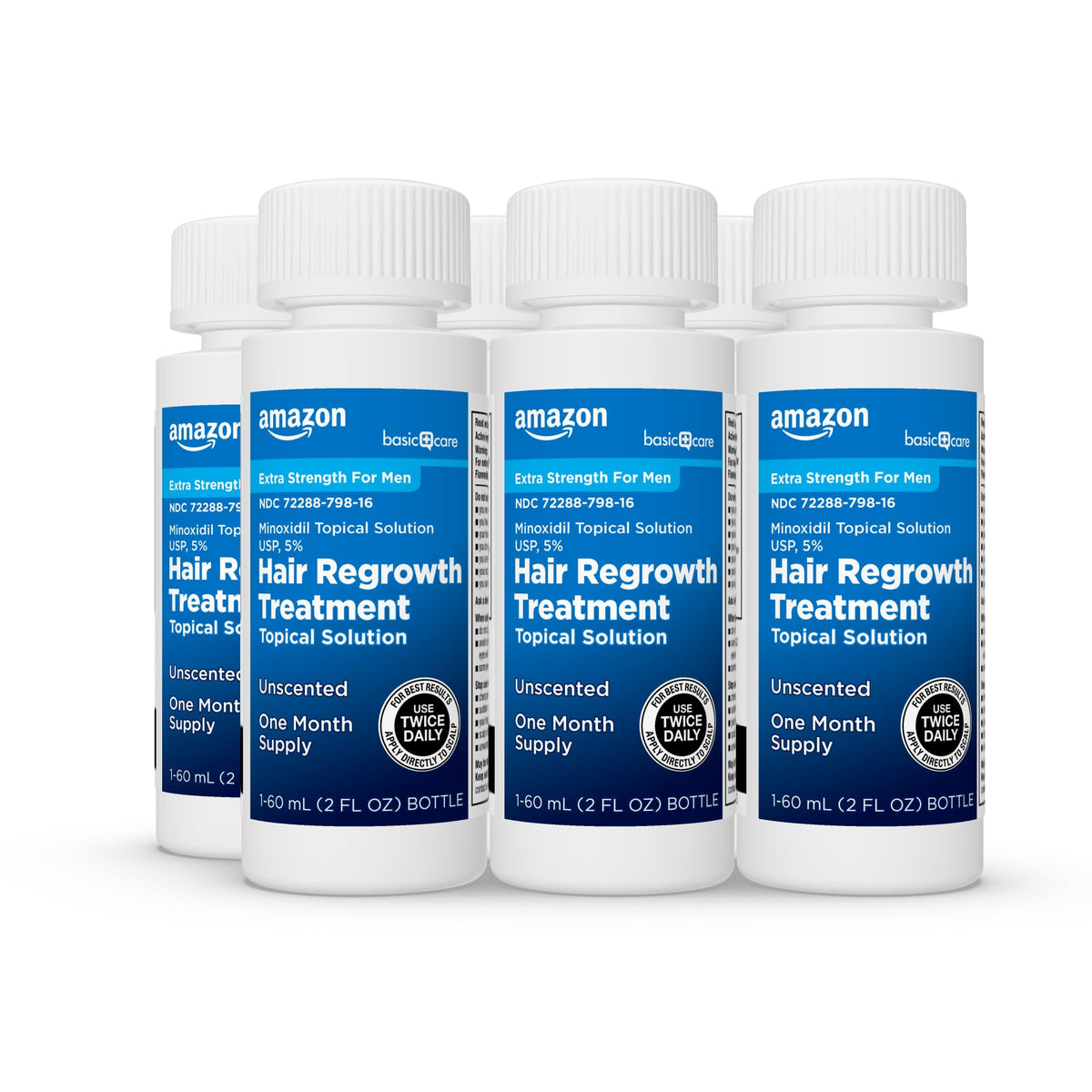 Basic Care Minoxidil Topical Solution back view