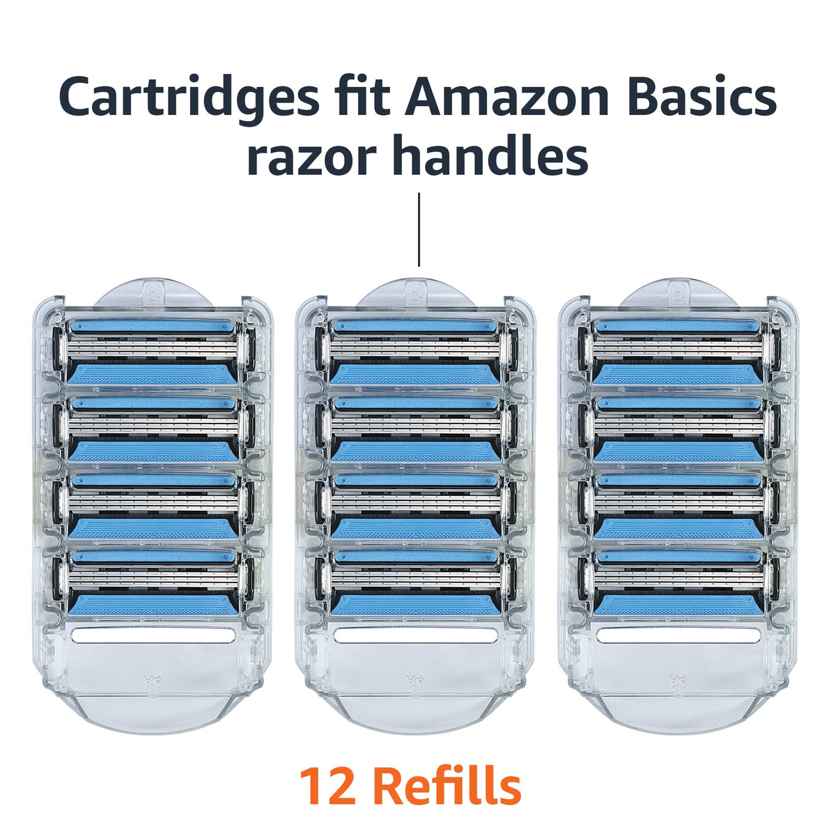 Basics 3-Blade Razor cartridge with Vitamin E lubricating strip