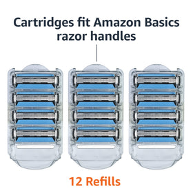 Basics 3-Blade Razor cartridge with Vitamin E lubricating strip