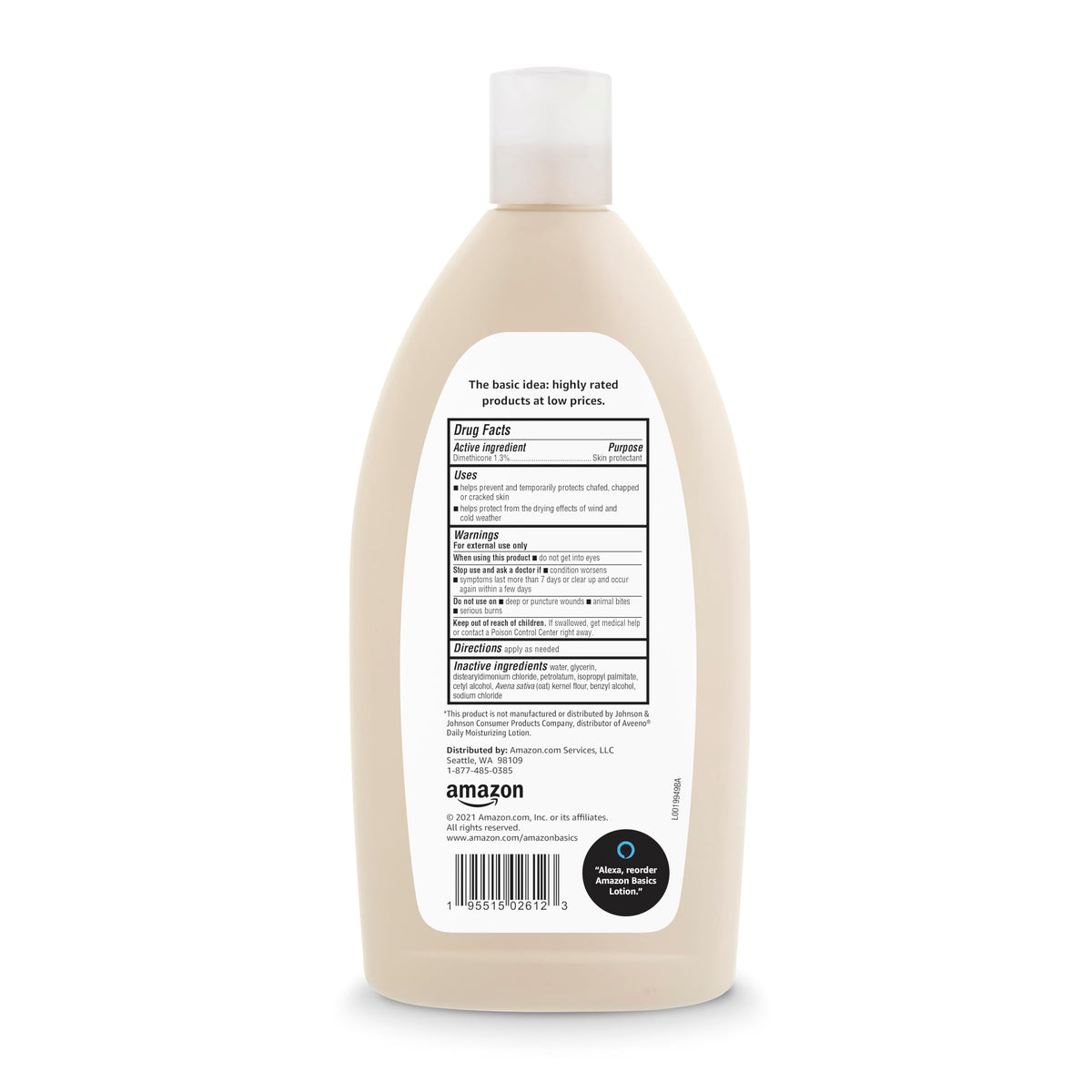Basics Daily Moisturizing Oatmeal Body Lotion ingredients list