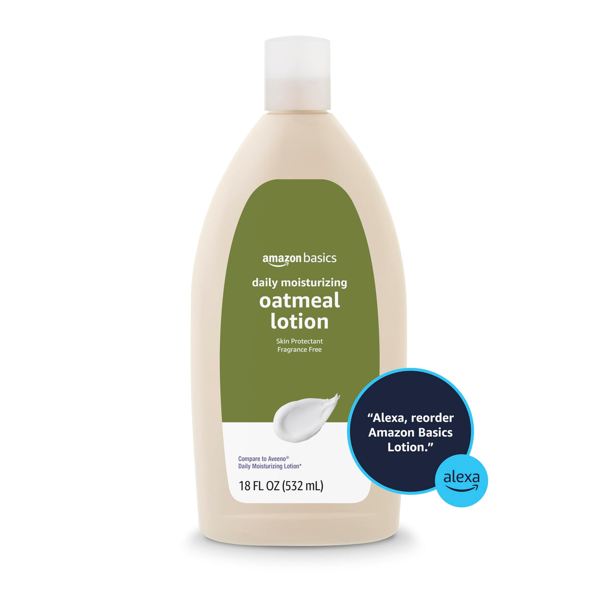 Basics Daily Moisturizing Oatmeal Body Lotion texture on hand