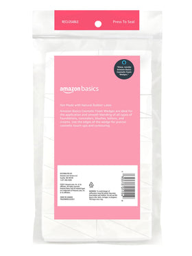 Basics Foam Wedges in use for makeup application