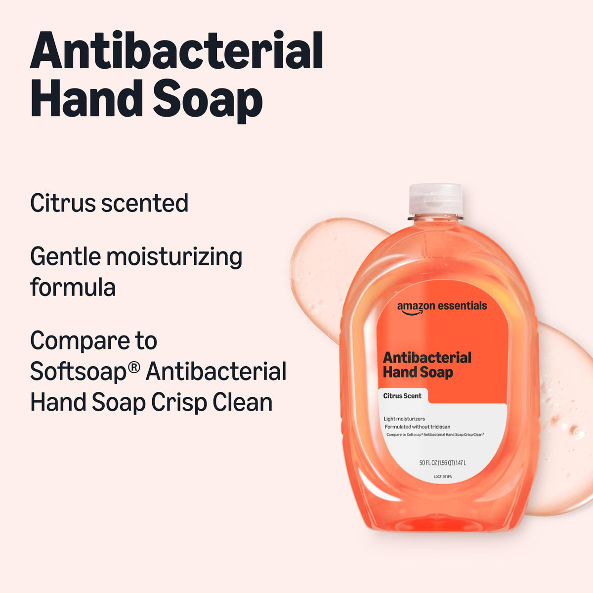 Basics Liquid Hand Soap Refill packaging side view