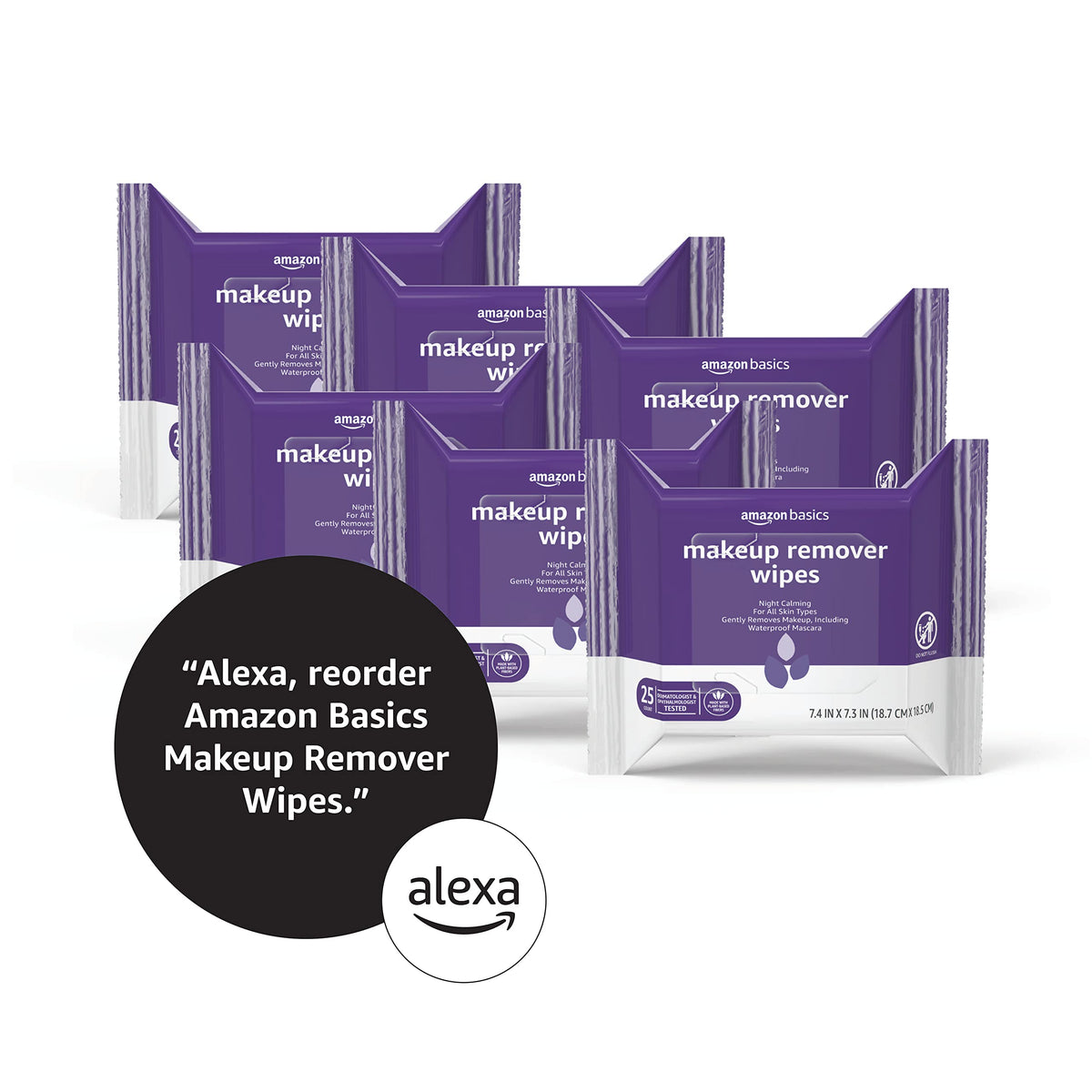 Basics Makeup Remover Wipes in a bathroom setting