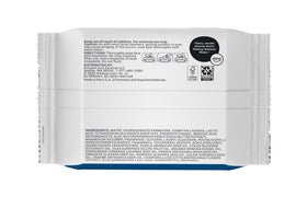 Basics Makeup Remover Wipes open pack showing wipes